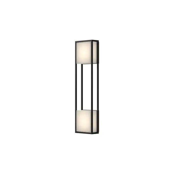 The Vail 32" wall sconce combines modern geometric design with versatile functionality. Its integrated LED provides warm 3000K lighting, while the matte black finish adds contemporary sophistication to any space.