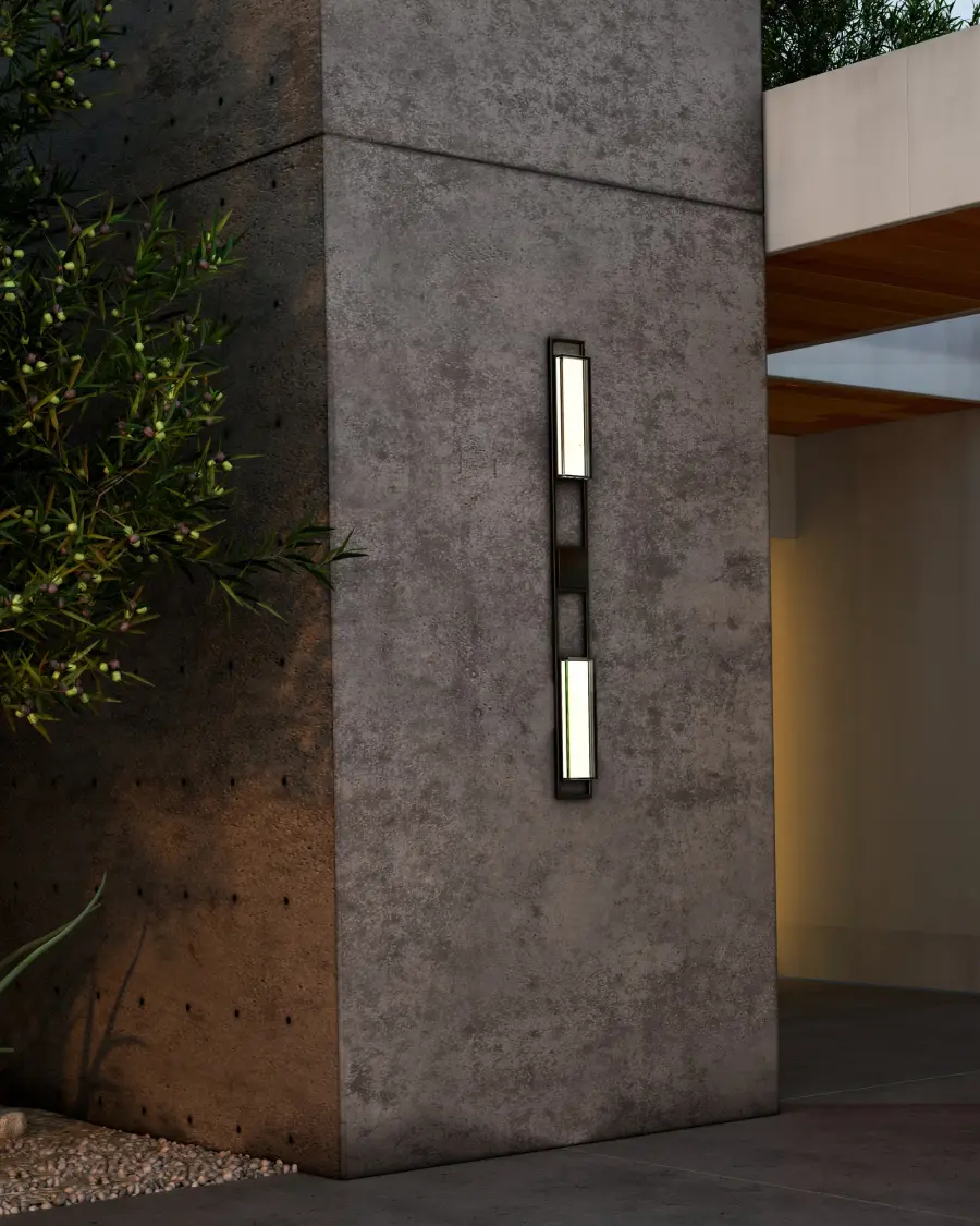 Aspen 60-Inch Exterior Wall Sconce in Matte Black - Image 2