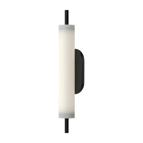 The Estes 24-inch wall sconce combines scroll-like decorative details with modern functionality. Featuring integrated LED lighting and an opal glass diffuser, it delivers soft, omnidirectional illumination perfect for enhancing curb appeal or creating luxurious vanity lighting.