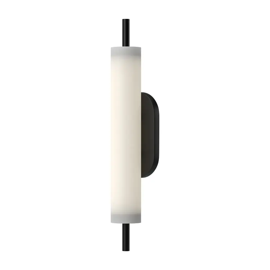 Estes 24-Inch Exterior Wall Sconce in Matte Black - Image 1