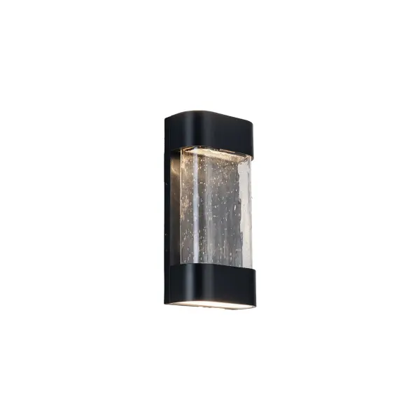 Versatile Indoor-Outdoor Wall Sconce with Handcrafted Glass Detail - Image 3