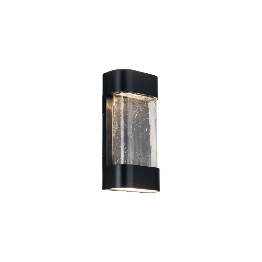Versatile Indoor-Outdoor Wall Sconce with Handcrafted Glass Detail - Image 3