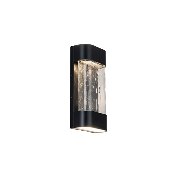 Versatile Indoor-Outdoor Wall Sconce with Handcrafted Glass Detail - Image 4