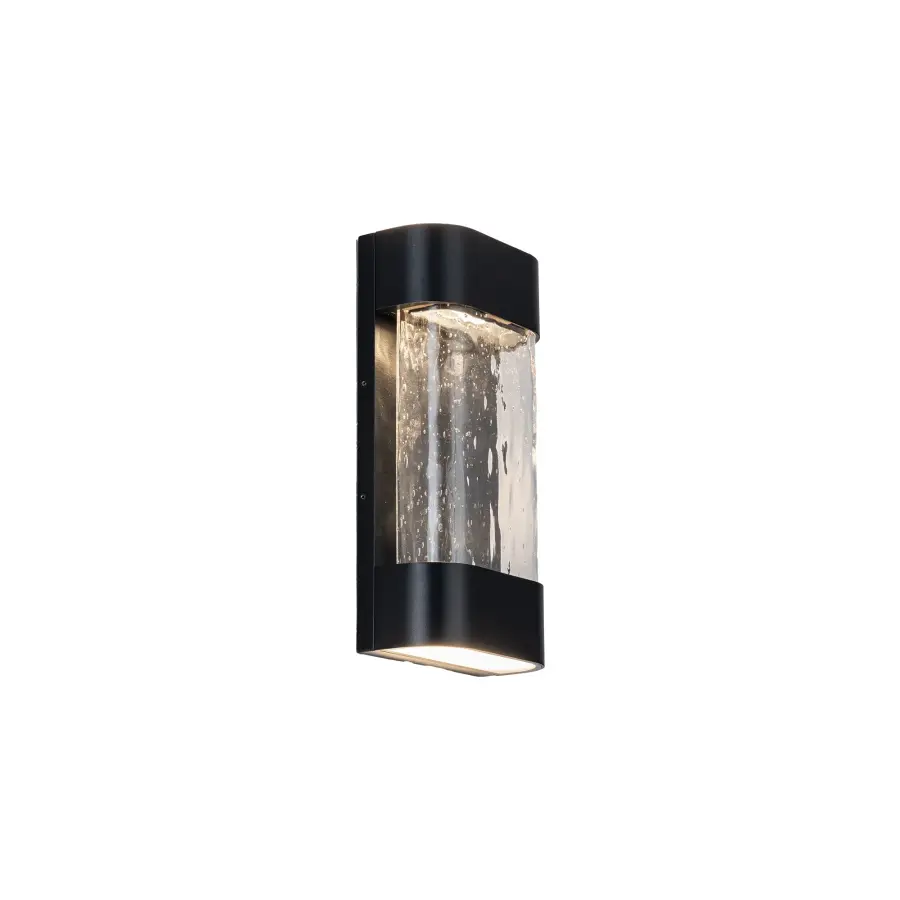 Versatile Indoor-Outdoor Wall Sconce with Handcrafted Glass Detail - Image 4