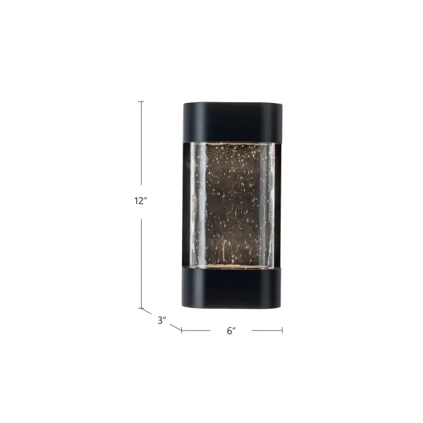 Versatile Indoor-Outdoor Wall Sconce with Handcrafted Glass Detail - Image 6