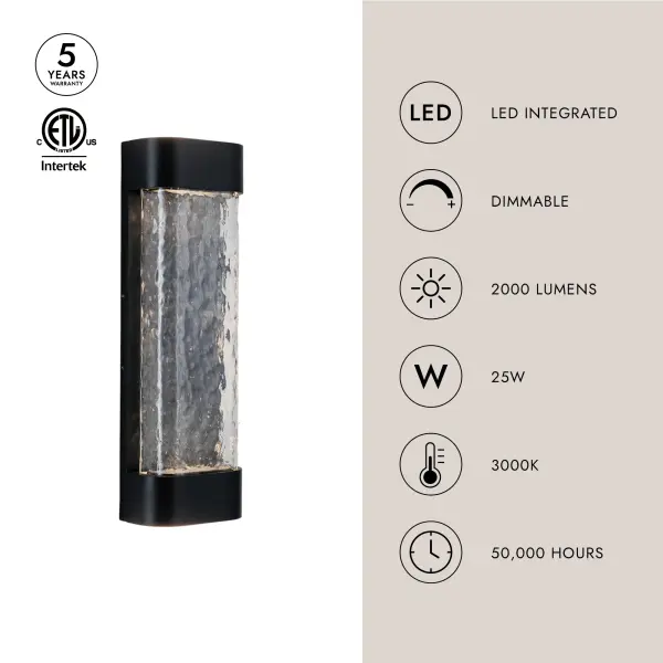 Versatile Indoor-Outdoor Wall Sconce with Handcrafted Art Glass - Image 6