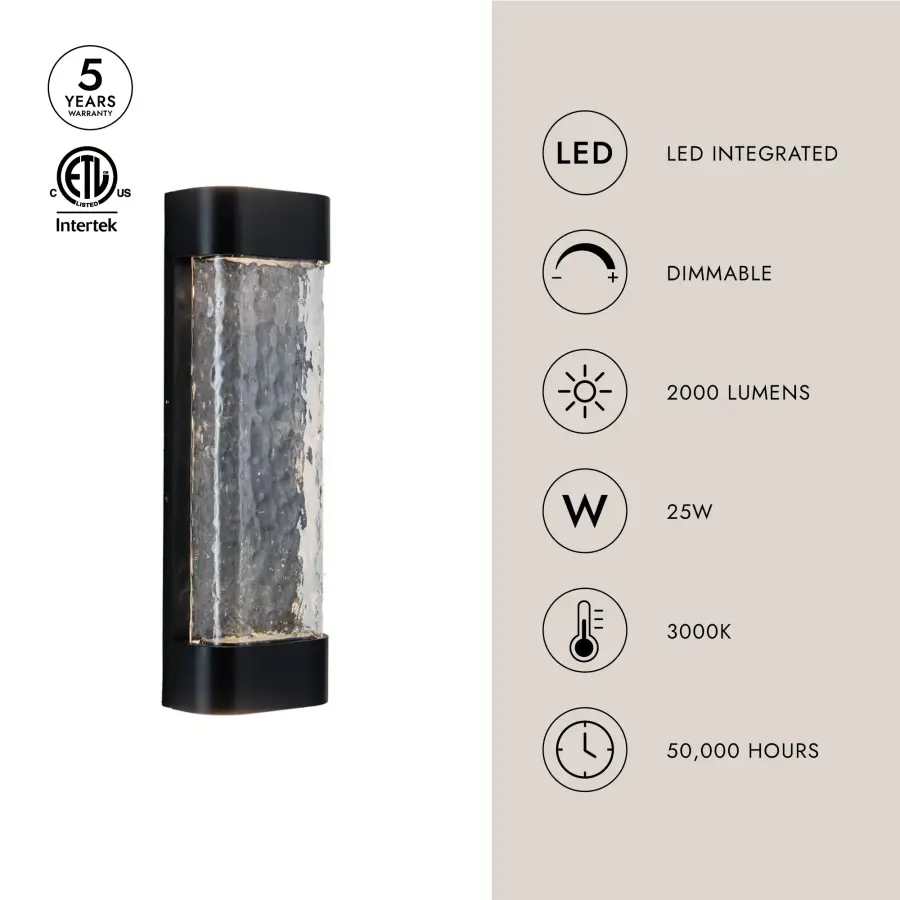 Versatile Indoor-Outdoor Wall Sconce with Handcrafted Art Glass - Image 6