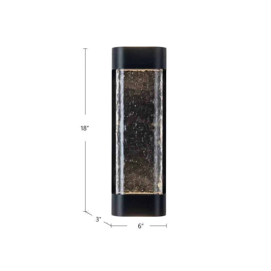 Versatile Indoor-Outdoor Wall Sconce with Handcrafted Art Glass - Image 8