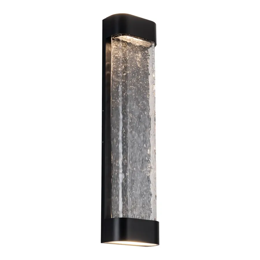 Versatile Indoor-Outdoor Wall Sconce with Handcrafted Art Glass - Image 3
