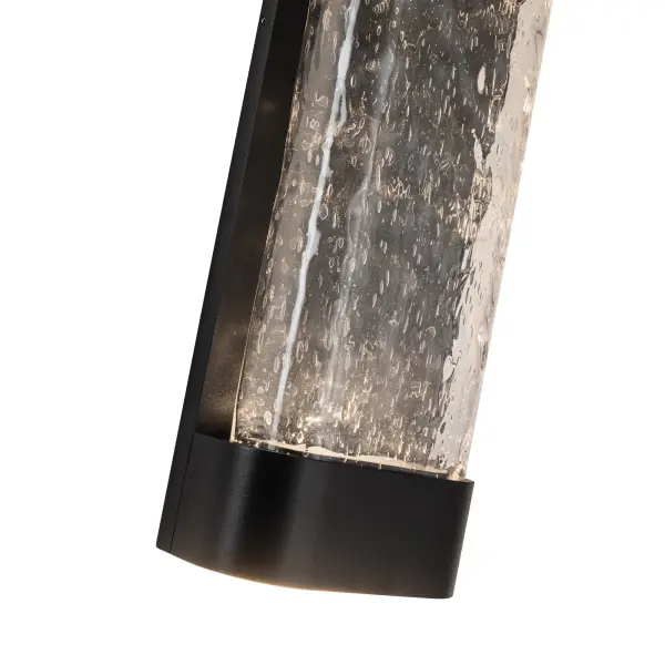 Versatile Indoor-Outdoor Wall Sconce with Handcrafted Art Glass - Image 5