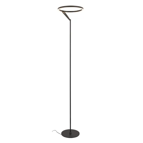 The Roda floor lamp brings minimalist Scandinavian elegance to modern spaces with its distinctive wheel-inspired design. Standing 66 inches tall with integrated 3000K LED, it delivers warm ambient lighting perfect for contemporary interiors.