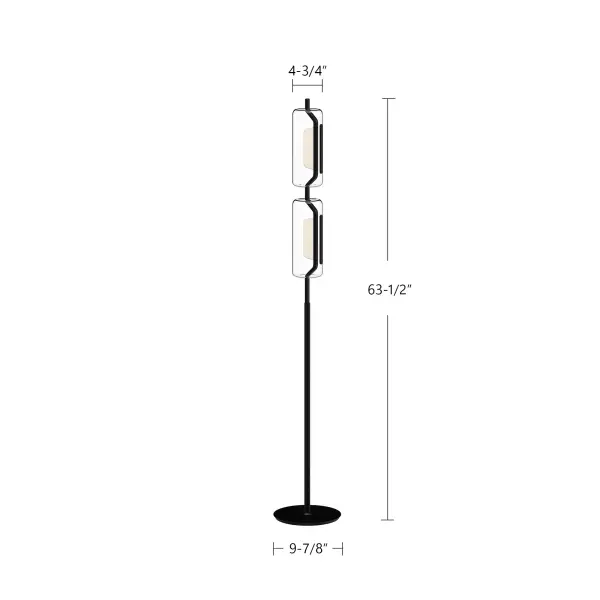 Hilo 63-Inch Floor Lamp in Brushed Gold - Image 3
