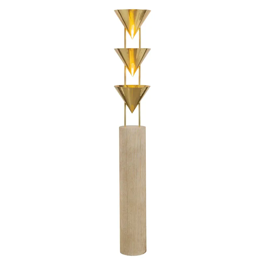 Versus 67-Inch Floor Lamp in Patina Bronze - Image 1