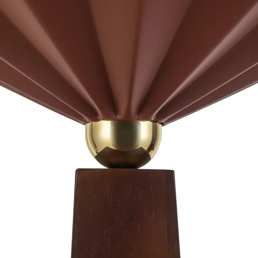 Furrow 64-Inch Floor Lamp in Burgundy - Image 11