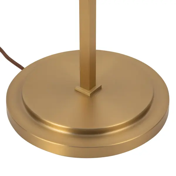 Sloan 68-Inch Floor Lamp in Brushed Gold with White Linen Shade - Image 14