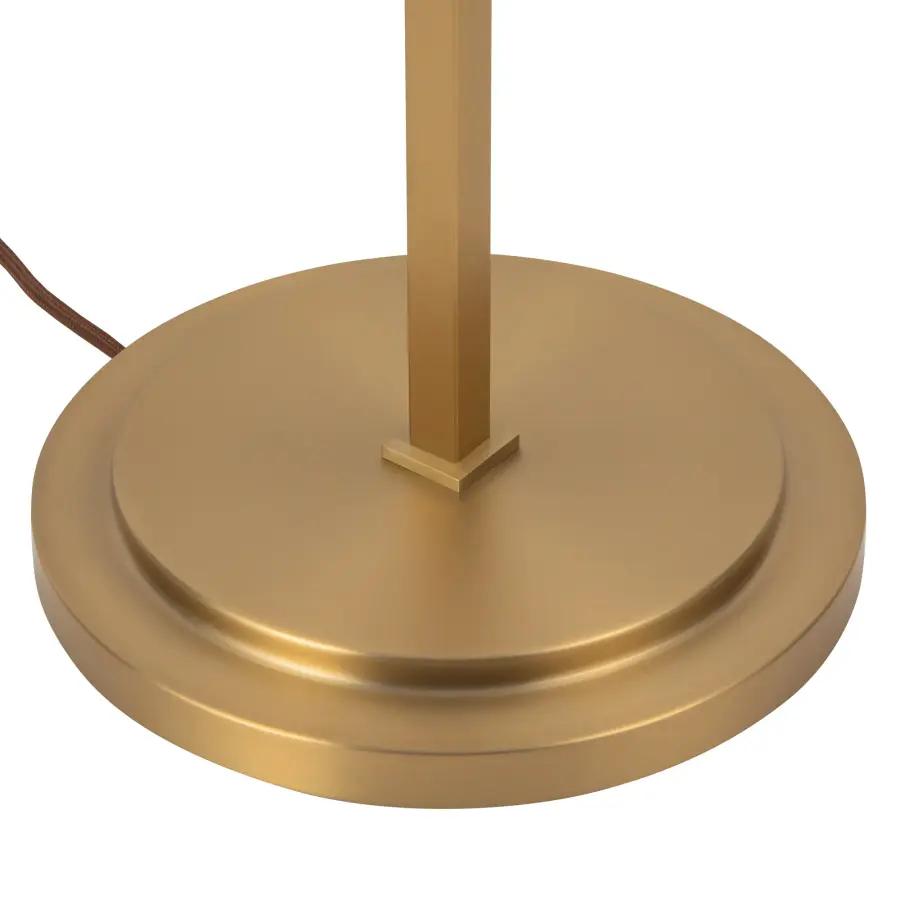 Sloan 68-Inch Floor Lamp in Brushed Gold with White Linen Shade - Image 14