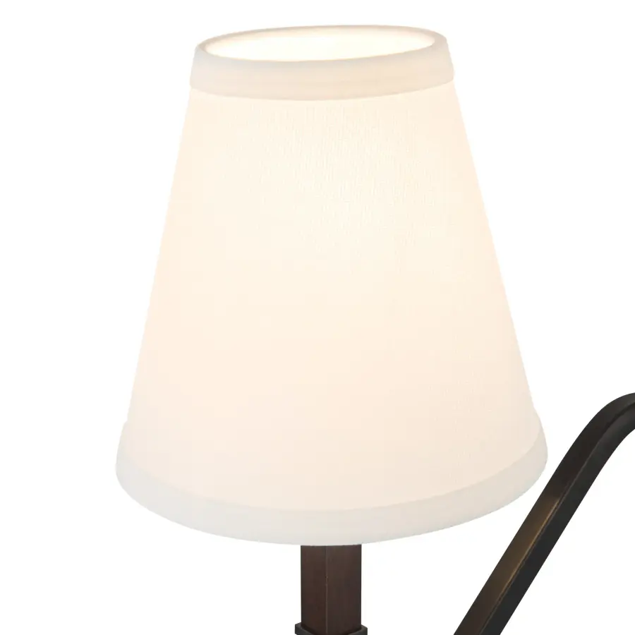 Sloan 68-Inch Floor Lamp in Brushed Gold with White Linen Shade - Image 9