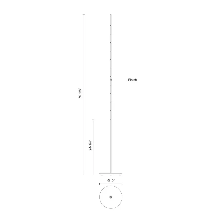 Sleek Adjustable Floor Lamp with Integrated LED and Minimal Design - Image 7