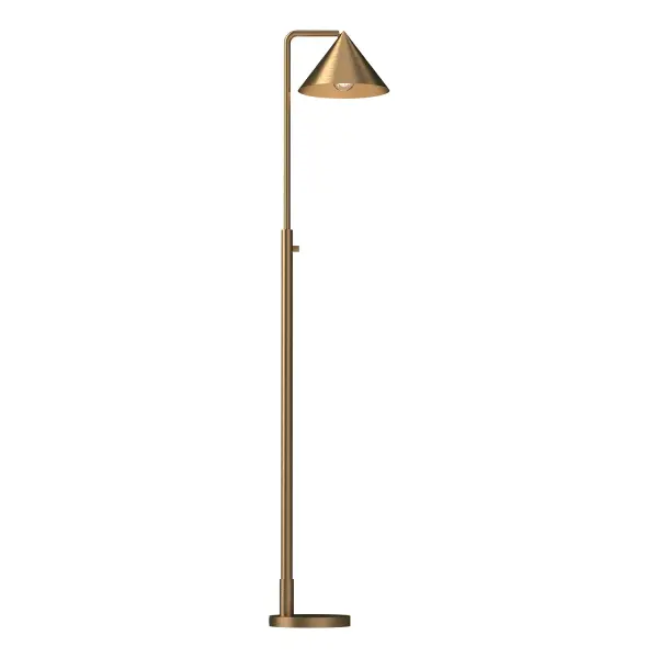 Japanese-Inspired Floor Lamp with Striking Triangular Shade Design - Image 6