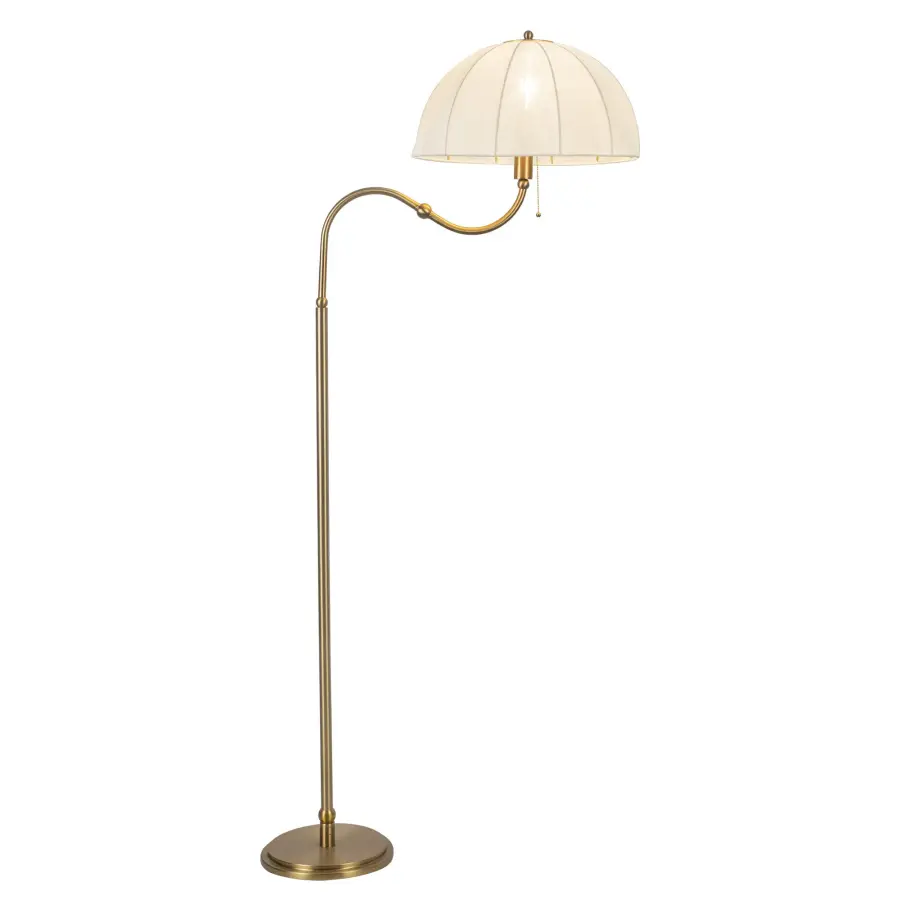 Crosby 68-Inch Floor Lamp in Brushed Gold - Image 3