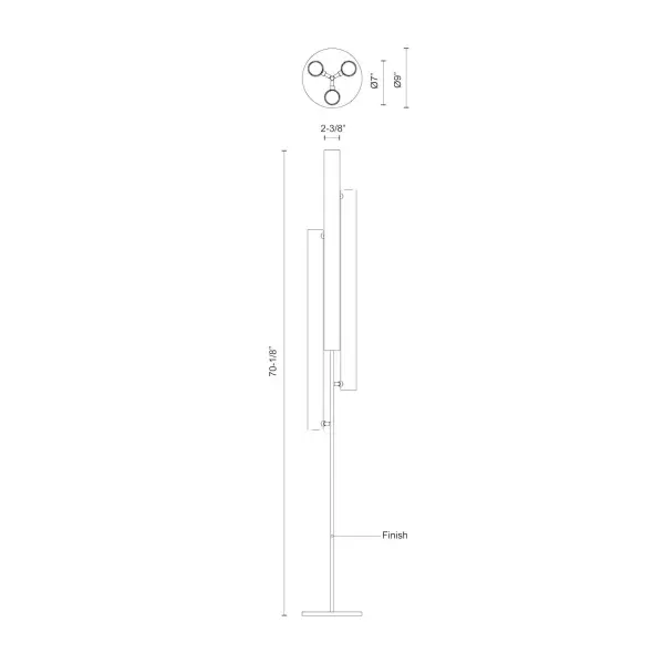 Gramercy 70" Floor Lamp - Image 3