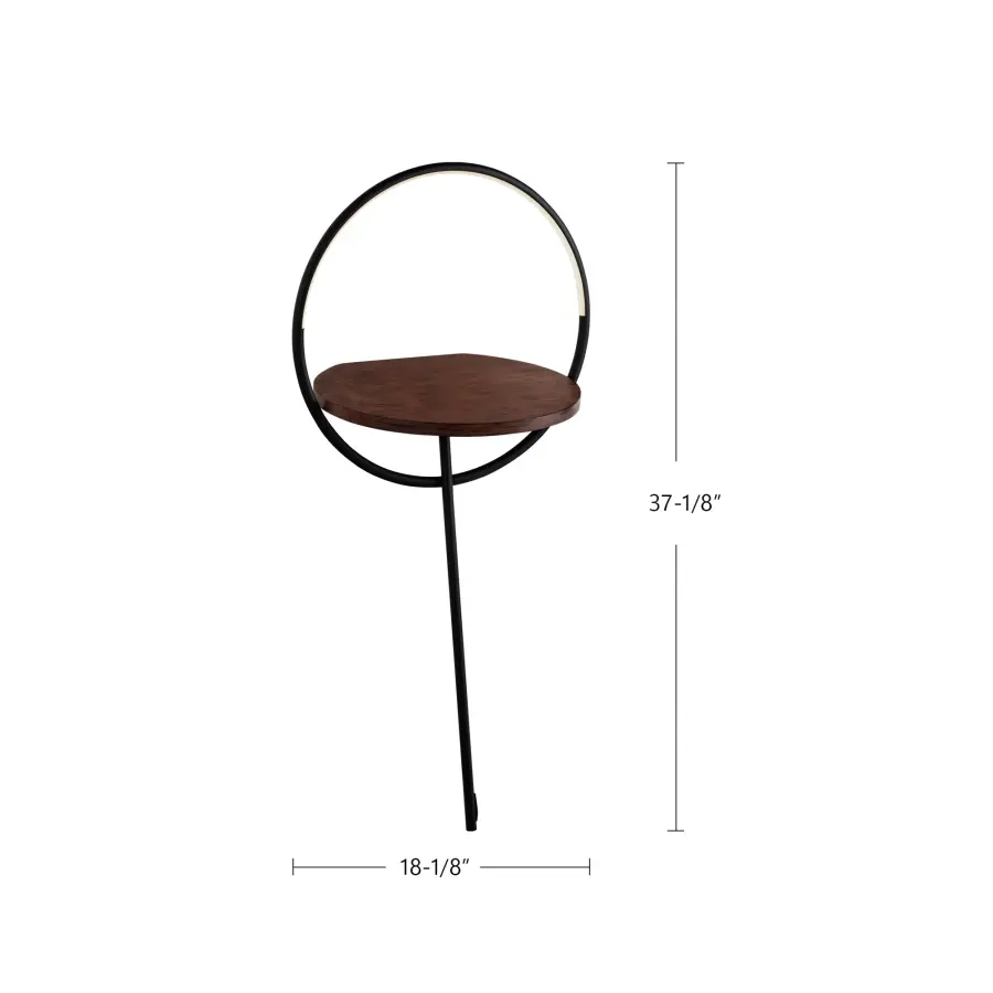 Maya 18-Inch Floor Lamp with Integrated Table - Image 7