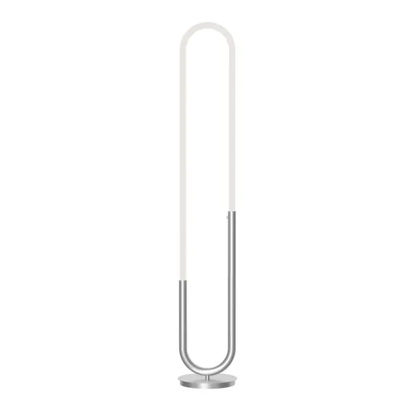 Huron 52-Inch Brushed Gold Floor Lamp - Image 1