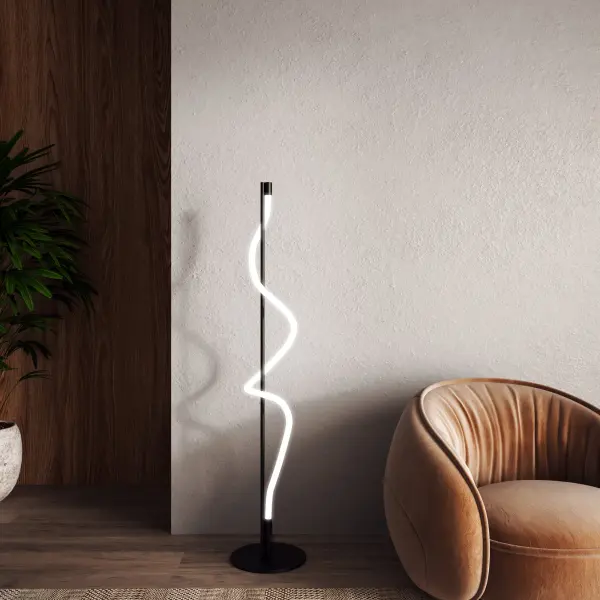 Cursive 12-Inch Floor Lamp - Image 3