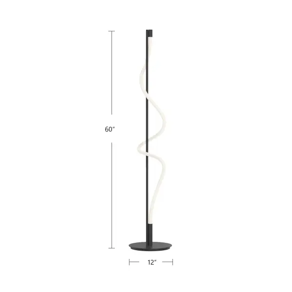 Cursive 12-Inch Floor Lamp - Image 4