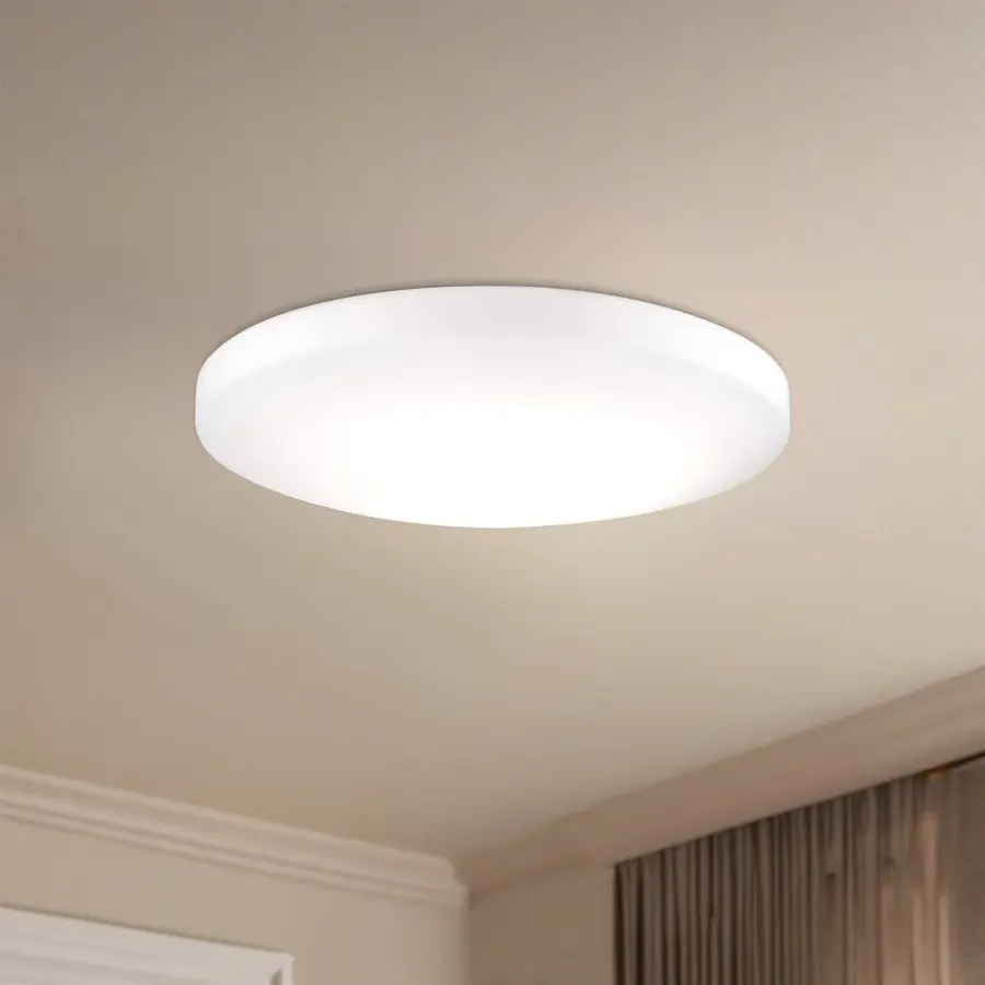 Clean Modern LED Flush Mount with Warm White Glow - Image 2