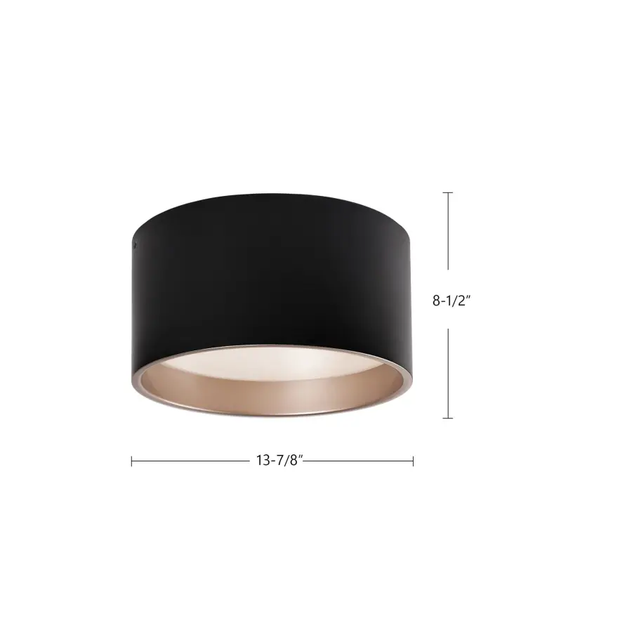 Sleek Two-Tone Flush Mount with Integrated LED Technology - Image 11