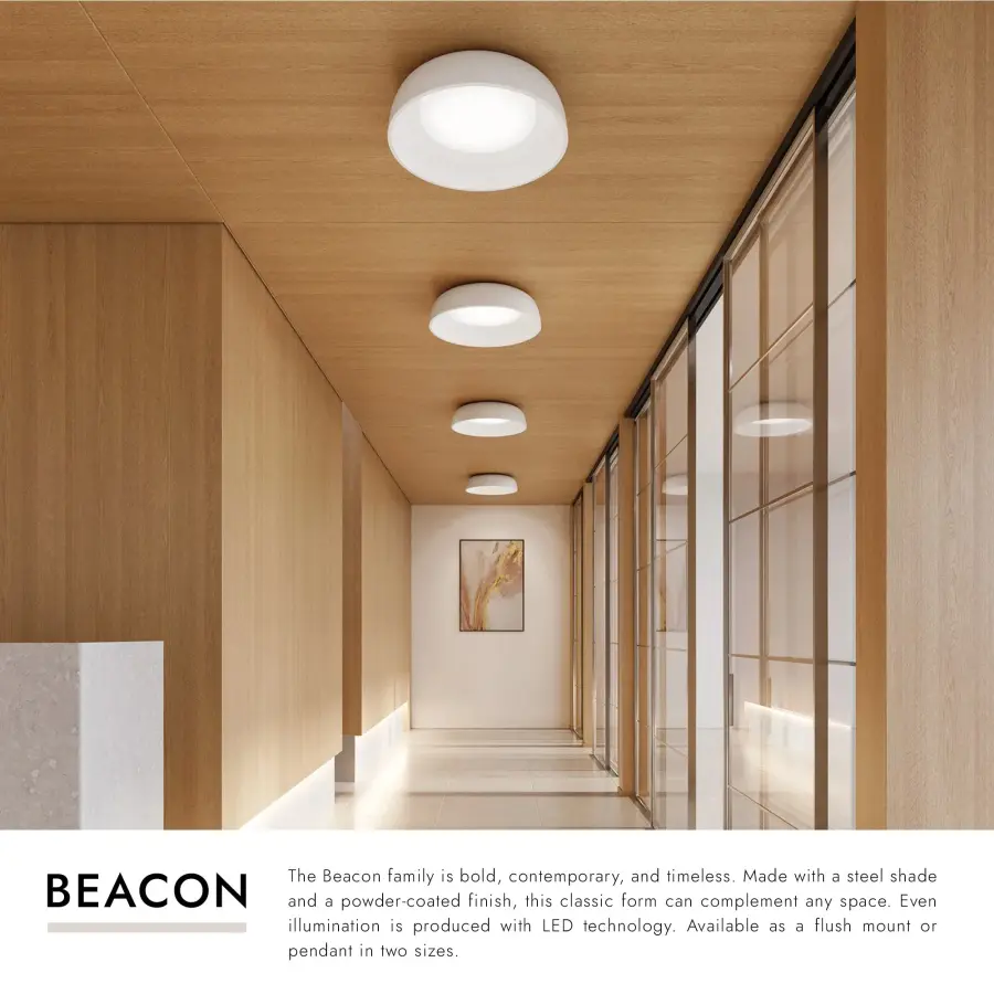 Bold Contemporary Flush Mount with Integrated LED Technology - Image 12