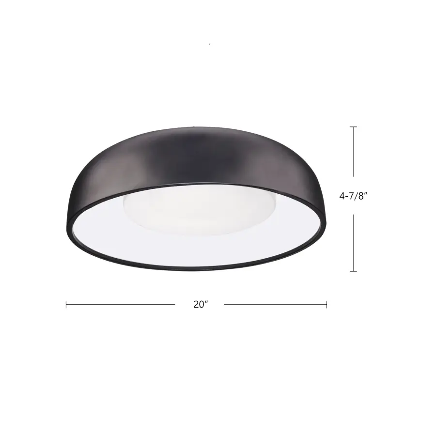 Bold Contemporary Flush Mount with Integrated LED Technology - Image 15