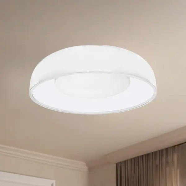 Bold Contemporary Flush Mount with Integrated LED Technology - Image 5