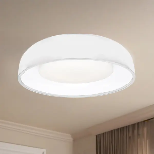 Bold Contemporary Flush Mount with Integrated LED Technology - Image 3