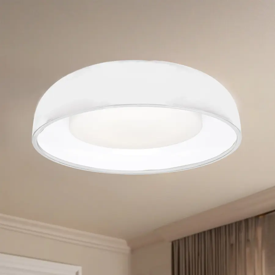 Bold Contemporary Flush Mount with Integrated LED Technology - Image 3