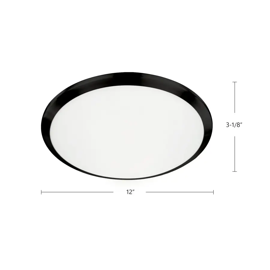 Malta 12" LED Flush Mount in Brushed Gold - Image 16