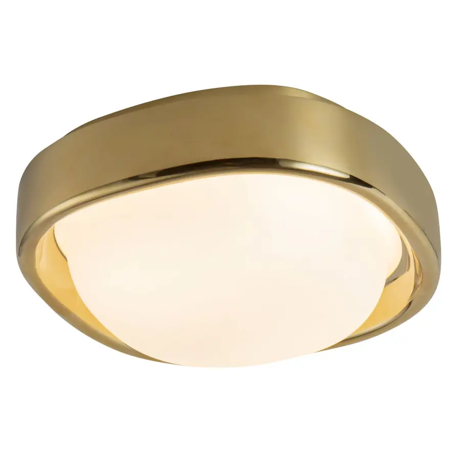 Pebble 8-Inch Flush Mount in Matte Rose Brown - Image 4