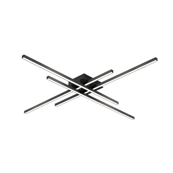 The Vega Minor 47-inch flush mount delivers sophisticated linear lighting with a refined square profile. Its integrated 3000K LED provides soft, uniform illumination perfect for modern spaces requiring low-profile ceiling fixtures.