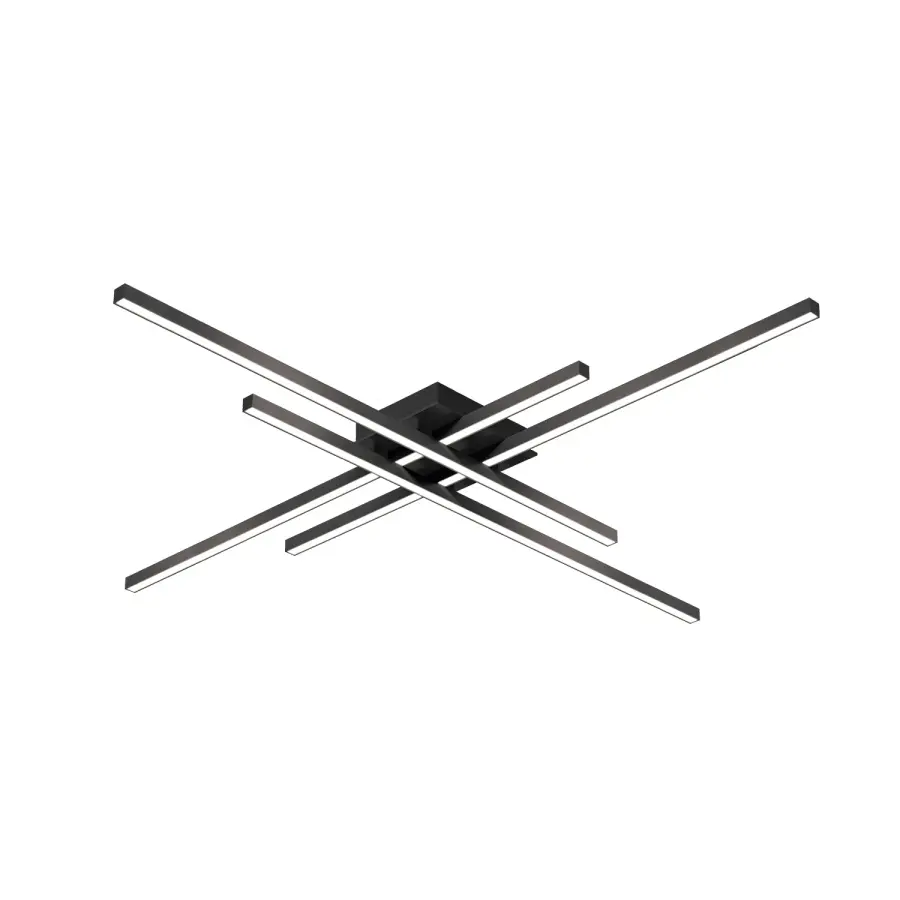 Sleek Linear Flush Mount with Warm Integrated LED - Image 1