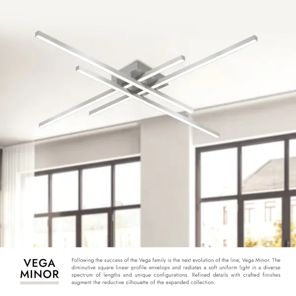 Sleek Linear Flush Mount with Warm Integrated LED - Image 10