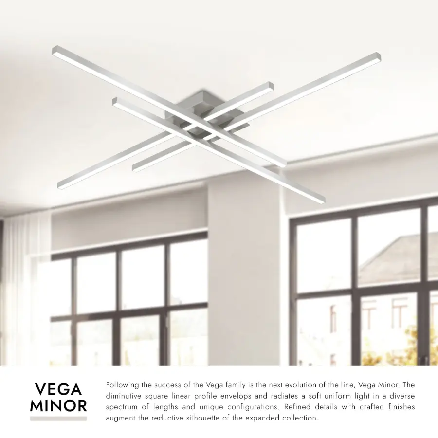 Sleek Linear Flush Mount with Warm Integrated LED - Image 10