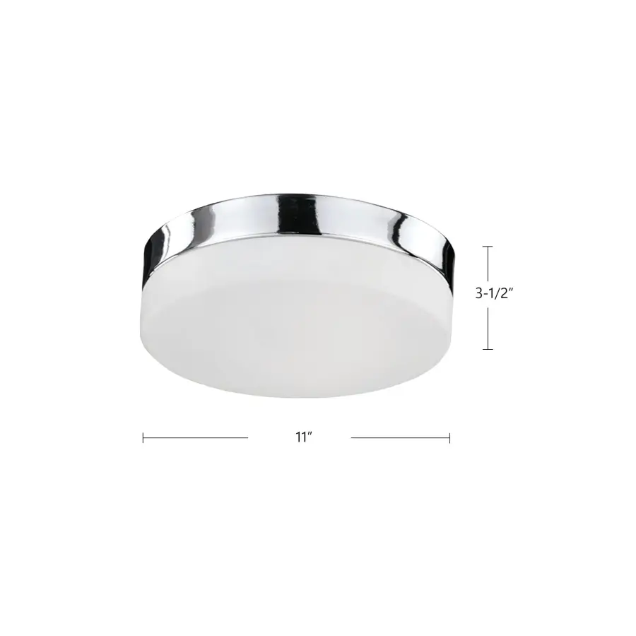 Lomita 11-Inch Flush Mount in Chrome - Image 4