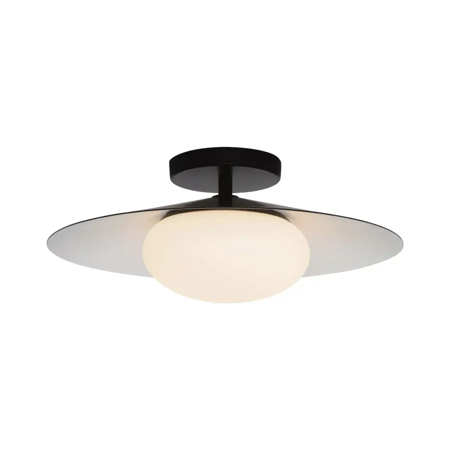 Cruz 15-Inch Flush Mount in Grey - Image 12
