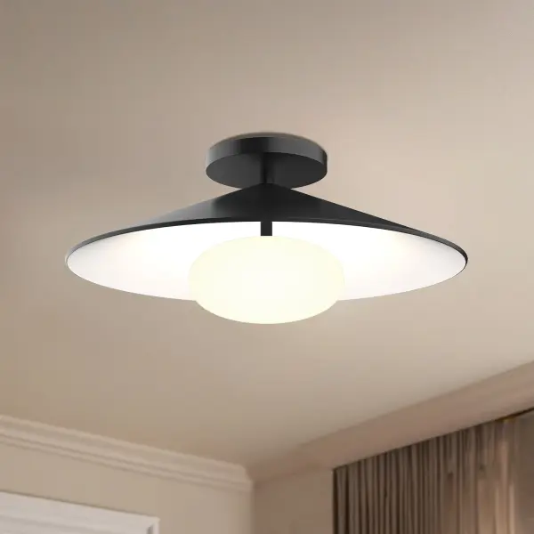 Cruz 15-Inch Flush Mount in Grey - Image 16