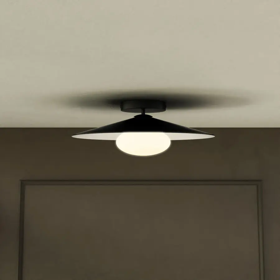 Cruz 15-Inch Flush Mount in Grey - Image 17
