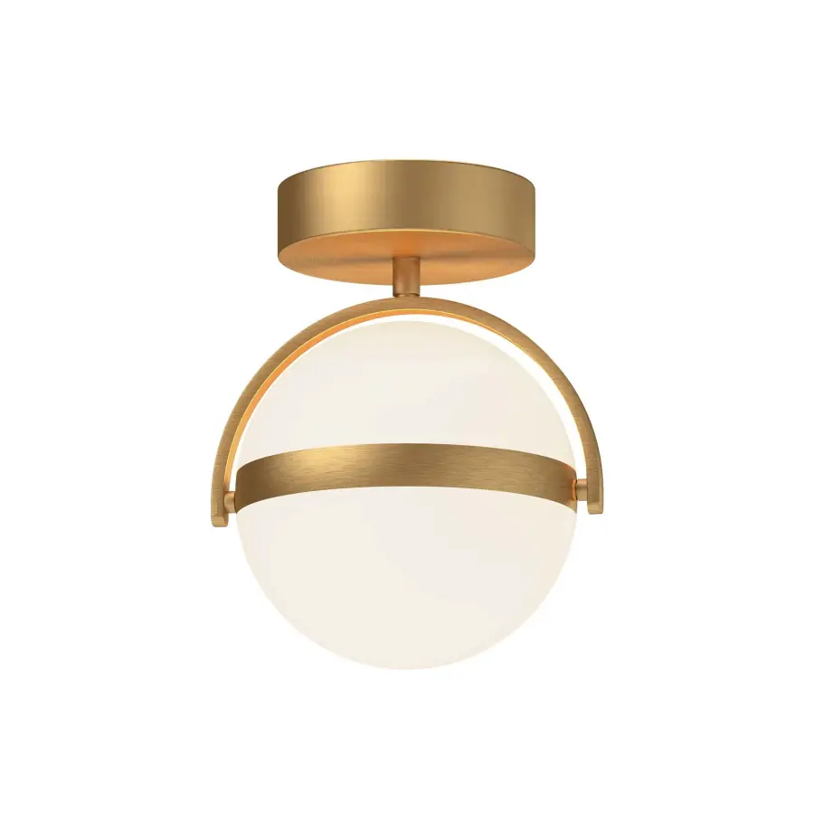 Globo 7-Inch Flush Mount in Brushed Gold - Image 5