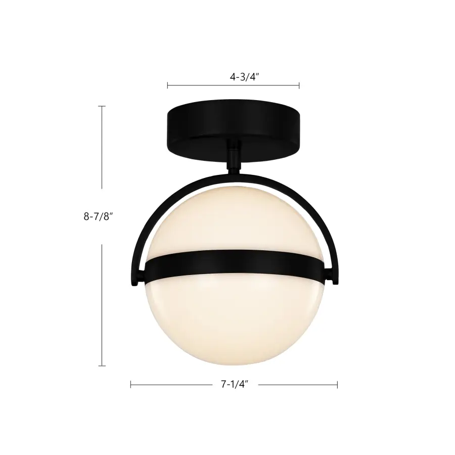 Globo 7-Inch Flush Mount in Brushed Gold - Image 8
