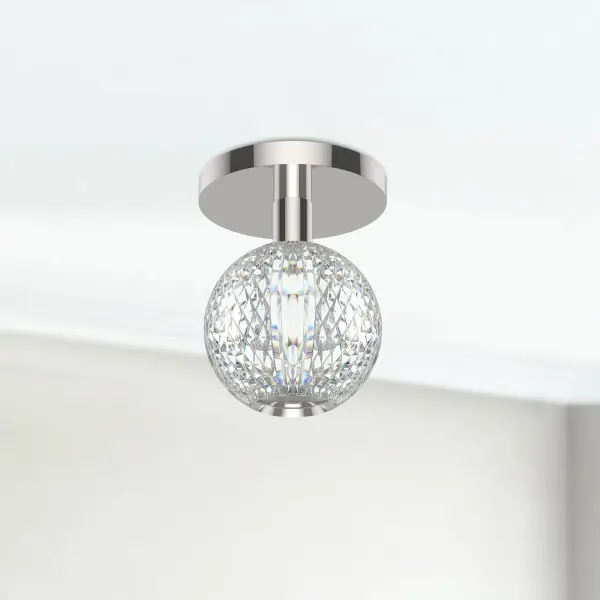 Marni 5-Inch Flush Mount in Natural Brass - Image 3