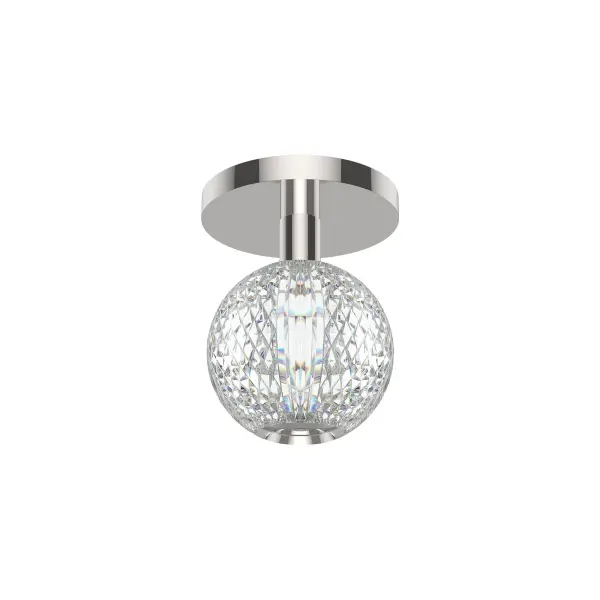 Marni 5-Inch Flush Mount in Natural Brass - Image 4